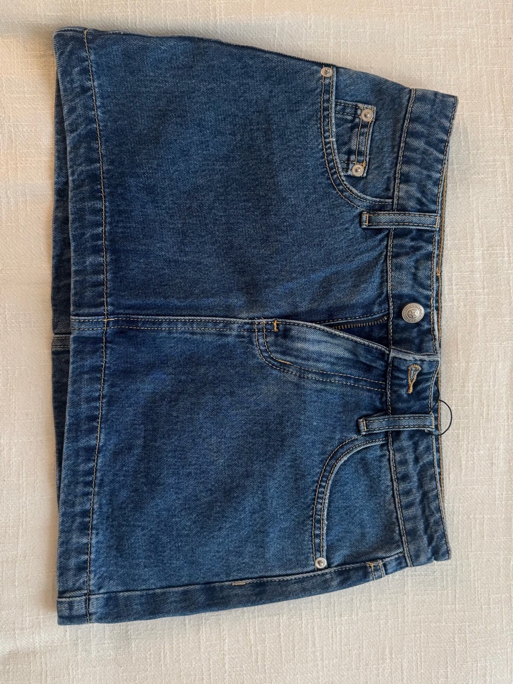 Petite Mini Denim Skirt